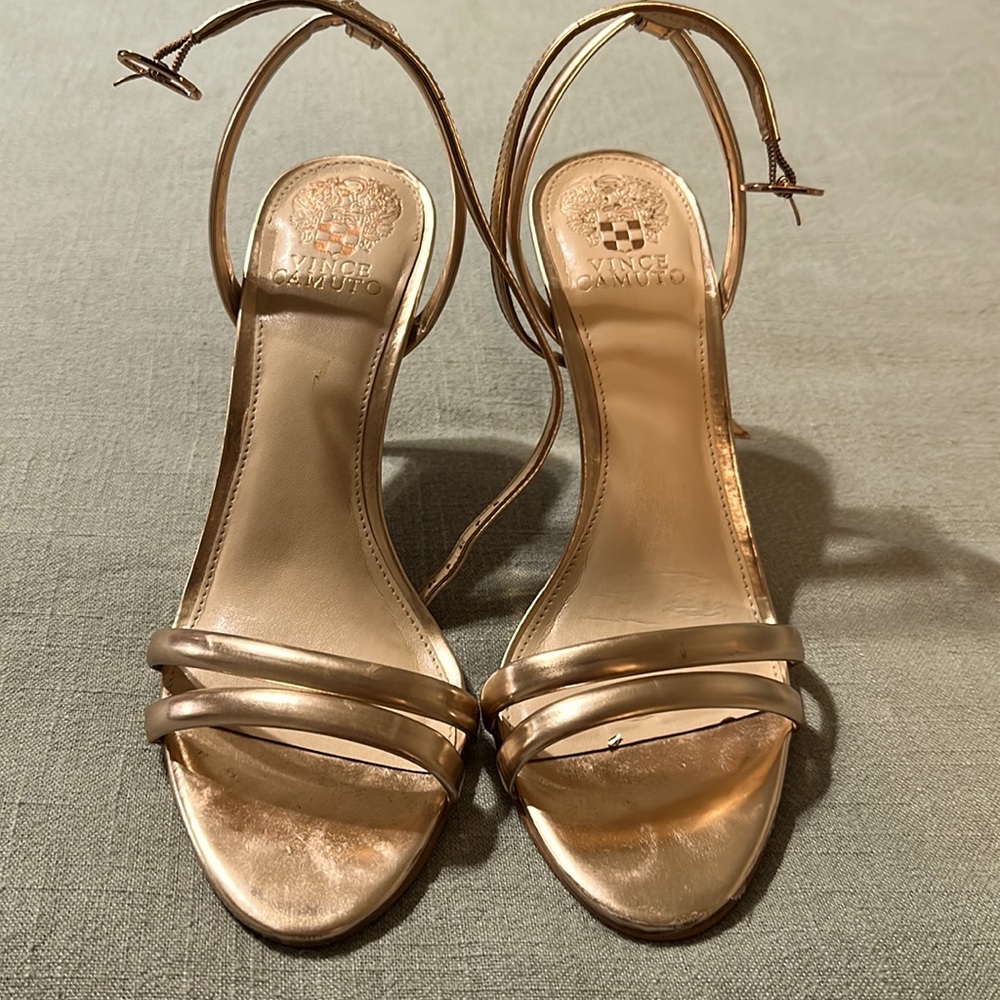 Rose gold Vince Camuto heels